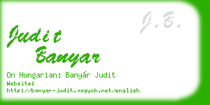 judit banyar business card